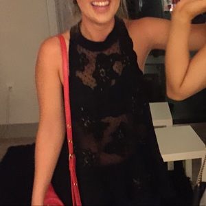 Beaded Sheer Free People tank